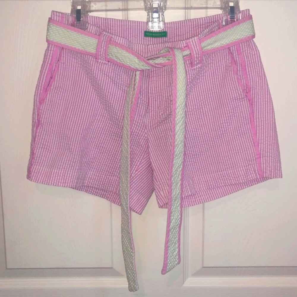 Lilly Pulitzer Seersucker Shorts Pink